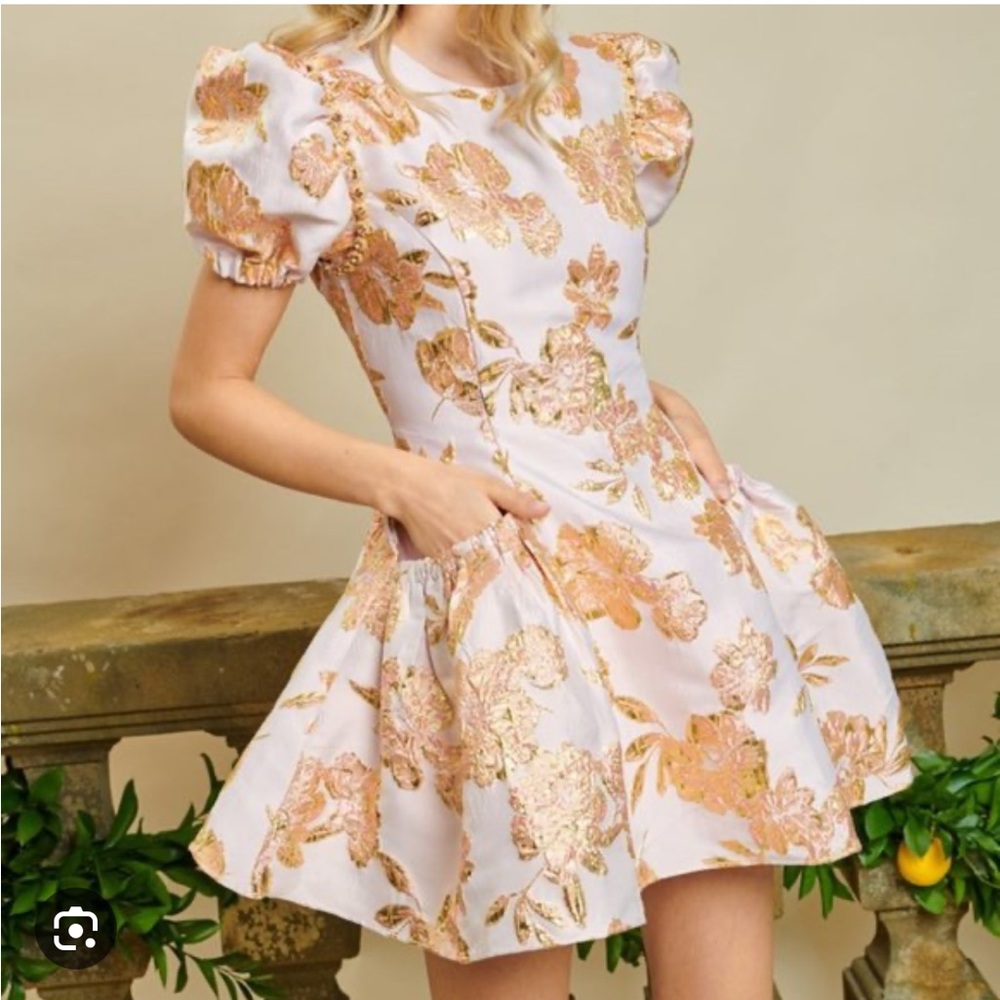 NWT sister jane bella metallic mini dress